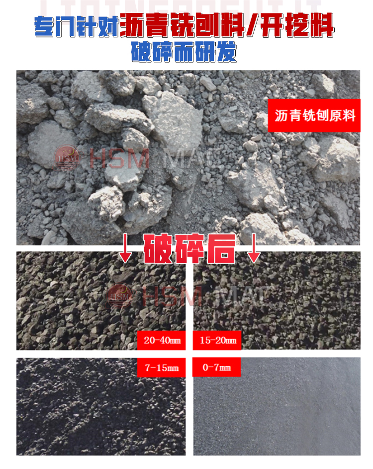 瀝青翻挖料破碎機(jī) 雙齒輥破碎機(jī)廠家 瀝青再生料破碎機(jī) 瀝青混凝土破碎機(jī)